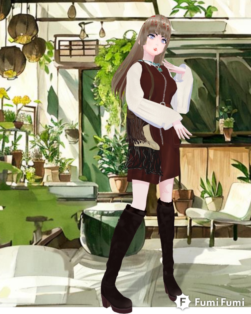 Say It With Suede Set Vintage 70s Woodstock Fashion