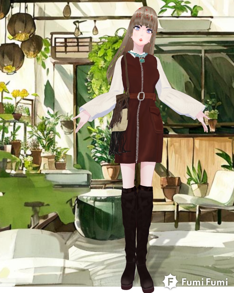 Say It With Suede Set Vintage 70s Woodstock Fashion