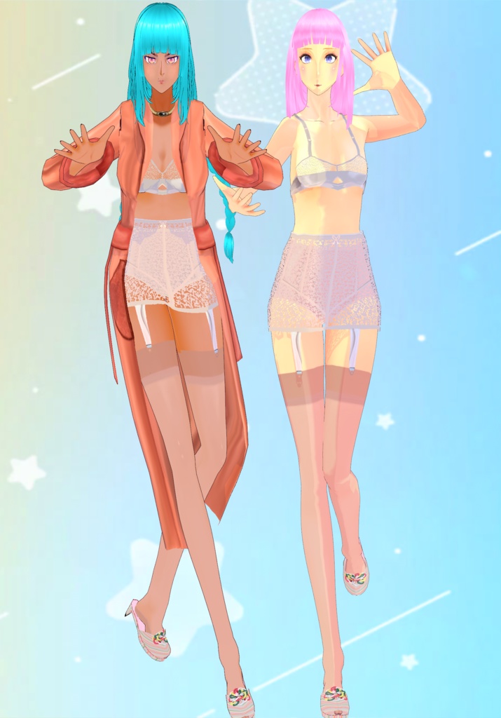 Sexy N Satin Set Vintage 40s Lingerie