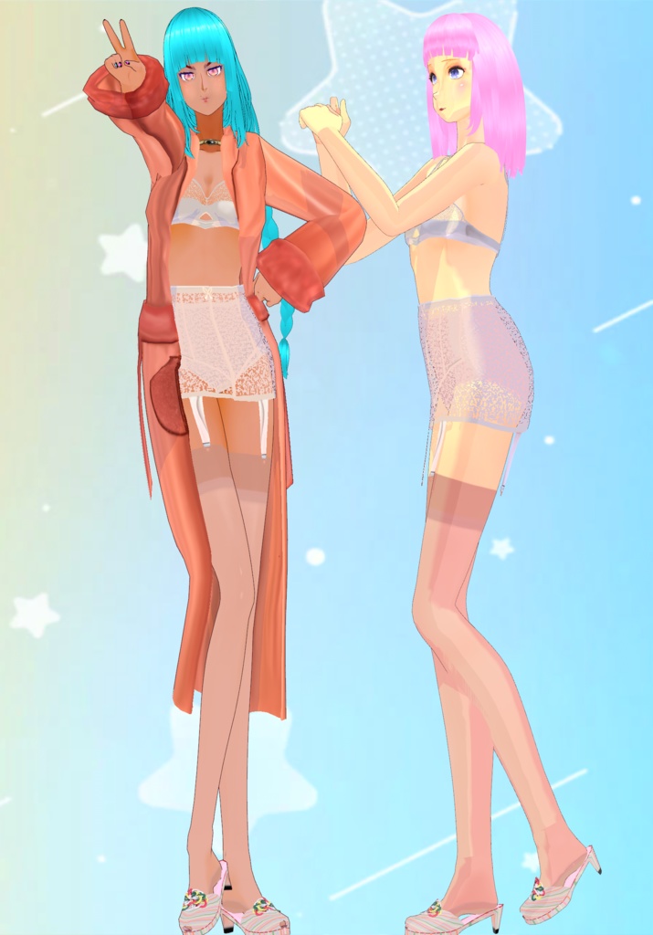 Sexy N Satin Set Vintage 40s Lingerie