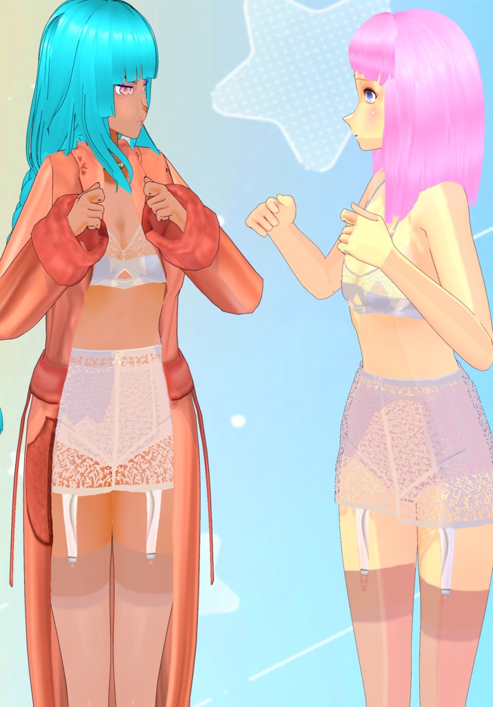 Sexy N Satin Set Vintage 40s Lingerie