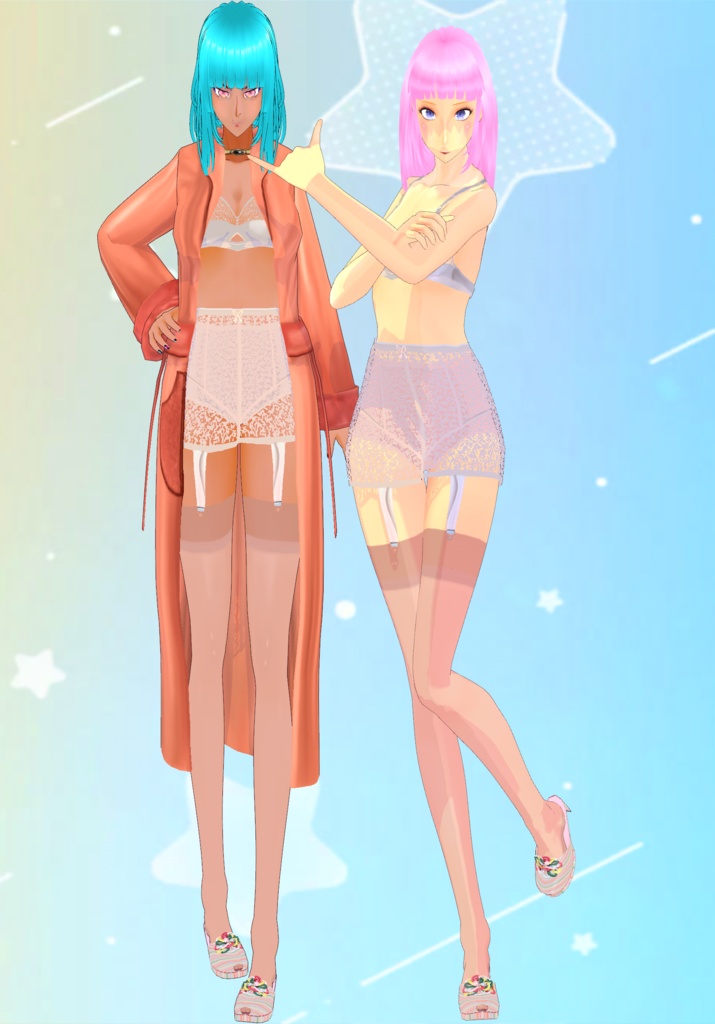 Sexy N Satin Set Vintage 40s Lingerie