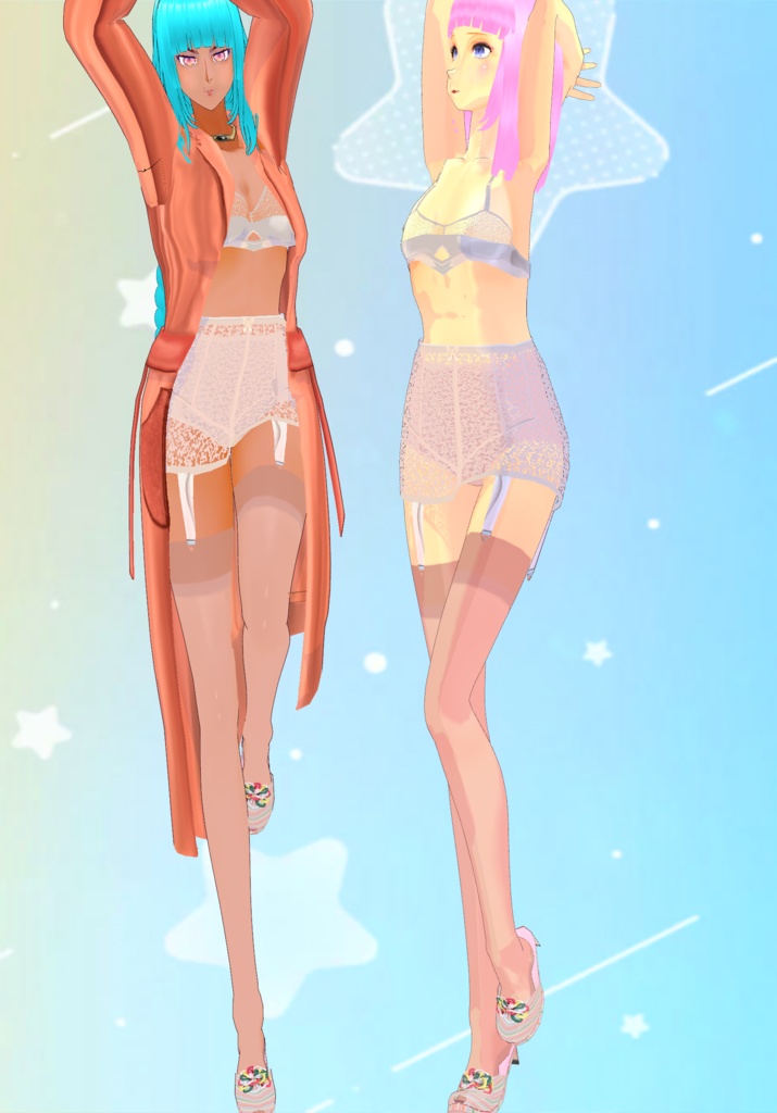 Sexy N Satin Set Vintage 40s Lingerie