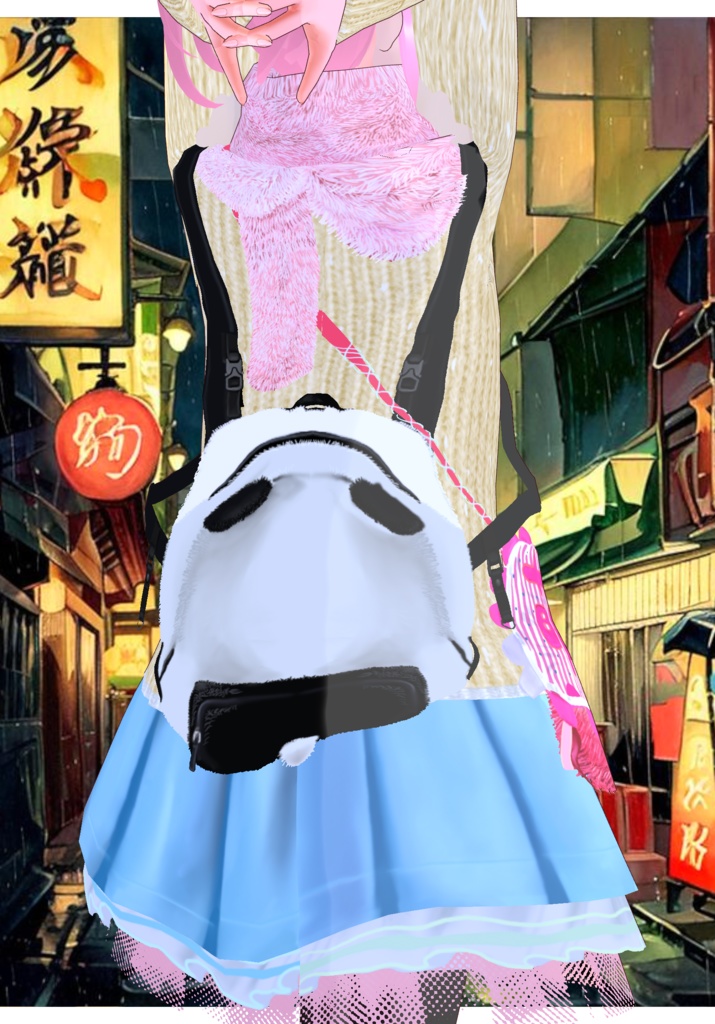 Shagged Out Pastel Set Vintage Japanese Street Style Harajuku 80s