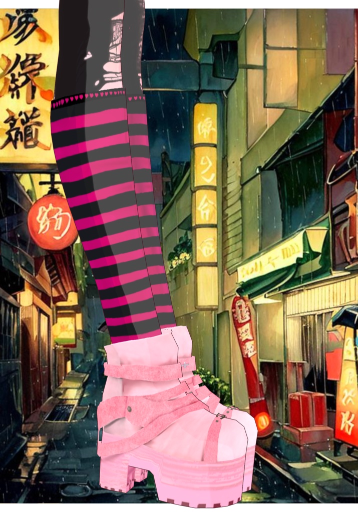 Shagged Out Pastel Set Vintage Japanese Street Style Harajuku 80s