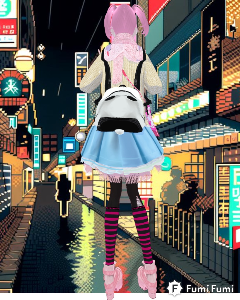 Shagged Out Pastel Set Vintage Japanese Street Style Harajuku 80s