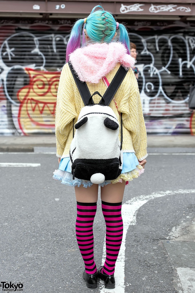Shagged Out Pastel Set Vintage Japanese Street Style Harajuku 80s