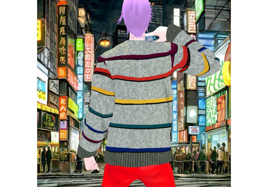 MultiColor Stripes Sweaters Set Vintage Sweaters