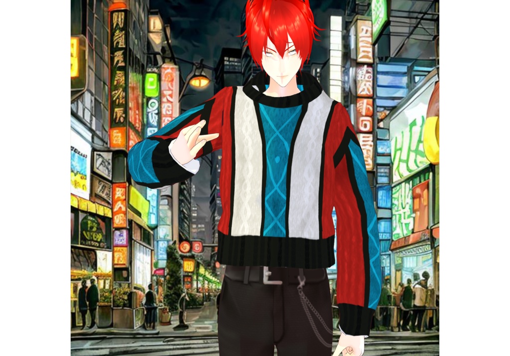 MultiColor Stripes Sweaters Set Vintage Sweaters