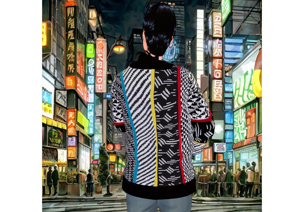 MultiColor Stripes Sweaters Set Vintage Sweaters