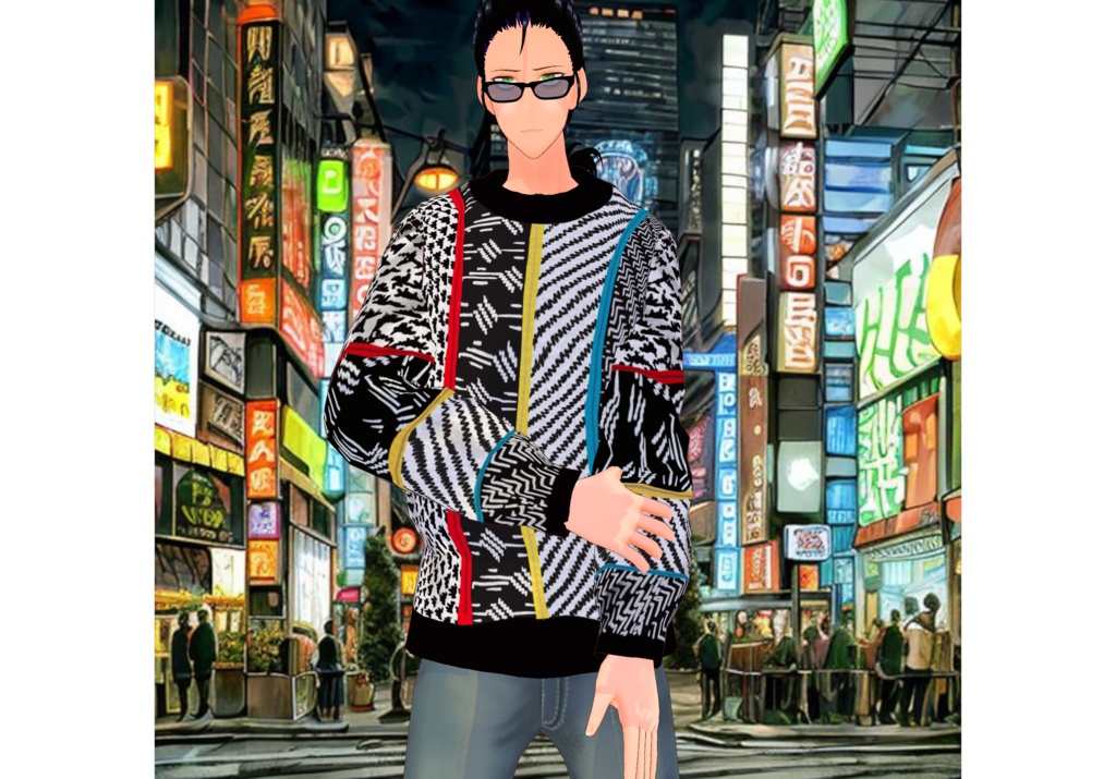 MultiColor Stripes Sweaters Set Vintage Sweaters