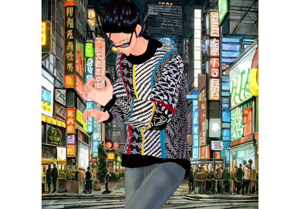 MultiColor Stripes Sweaters Set Vintage Sweaters