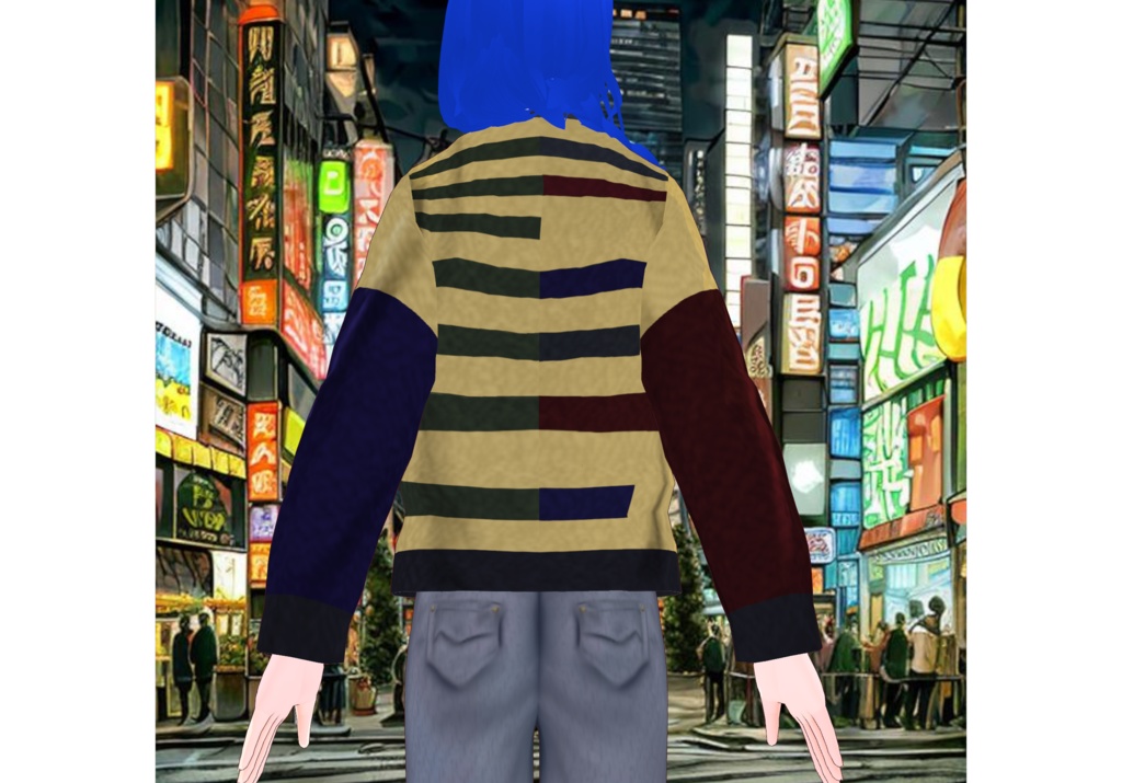 MultiColor Stripes Sweaters Set Vintage Sweaters