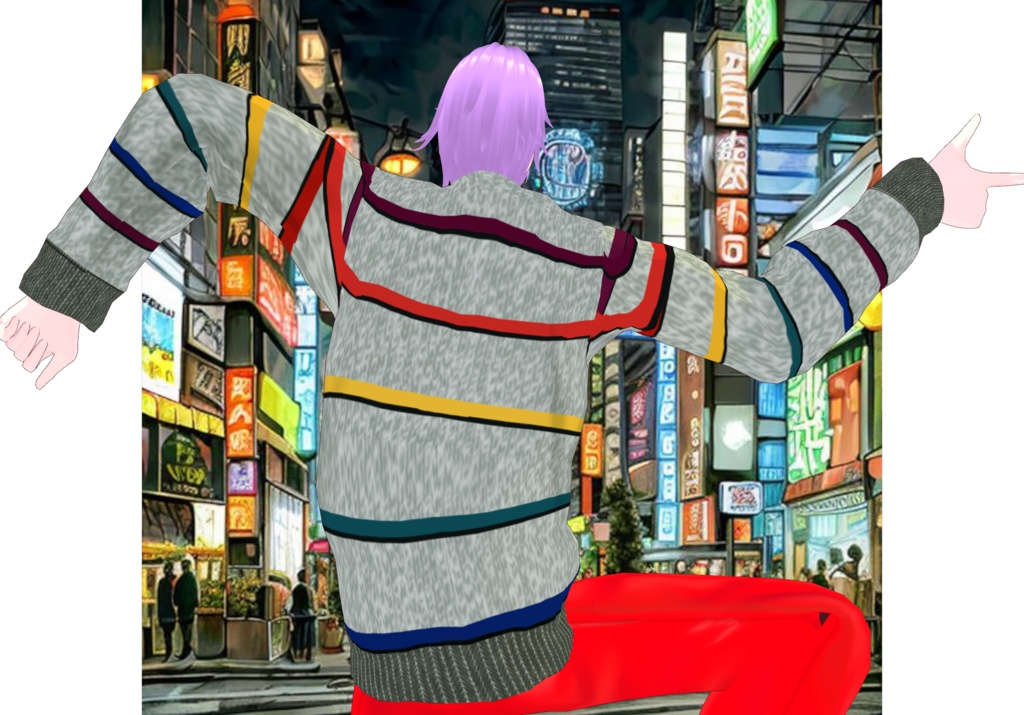 MultiColor Stripes Sweaters Set Vintage Sweaters