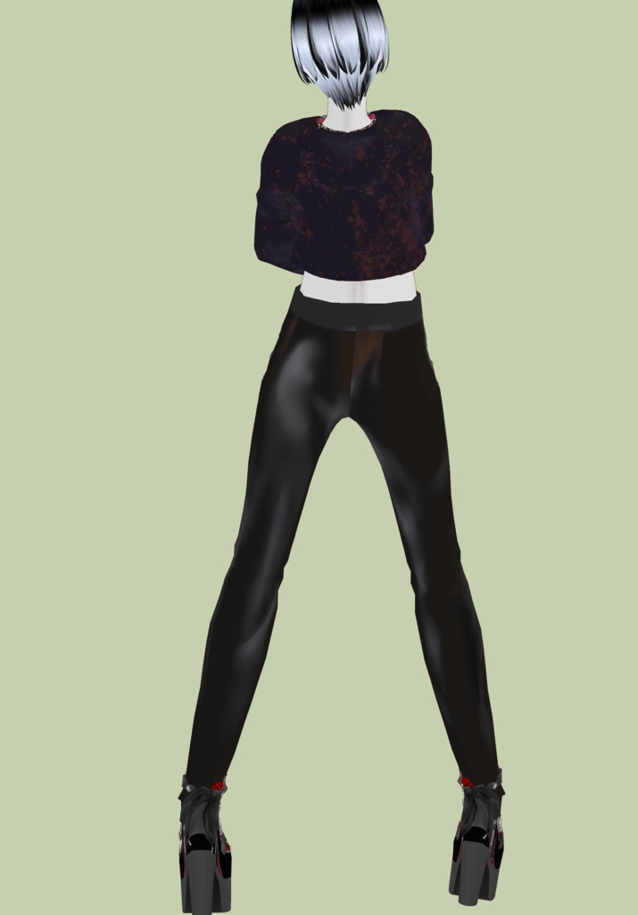 Pleather String Laced Up Pants Vintage Gothic Holiday Special Shop