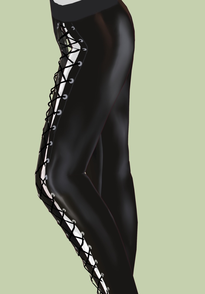 Pleather String Laced Up Pants Vintage Gothic Holiday Special Shop