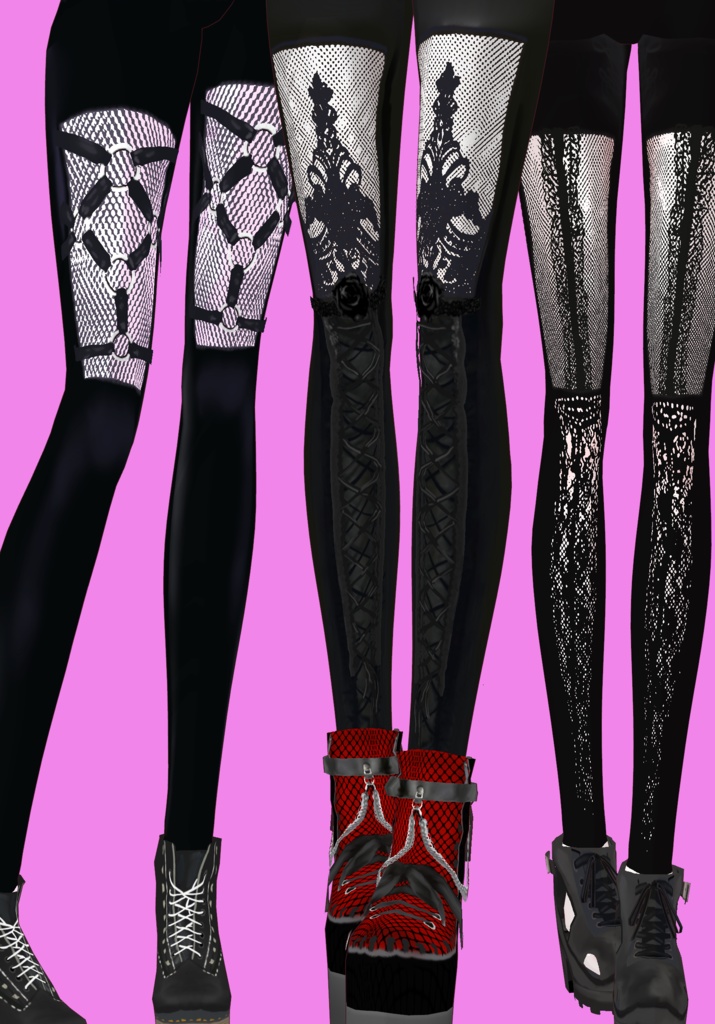 True Goth Leggings Set Vintage Gothic 80s Romanticism