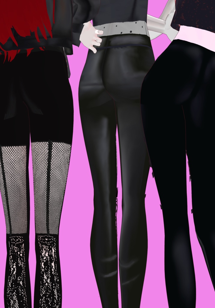 True Goth Leggings Set Vintage Gothic 80s Romanticism