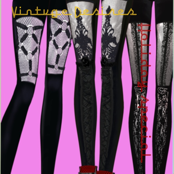 True Goth Leggings Set Vintage Gothic 80s Romanticism