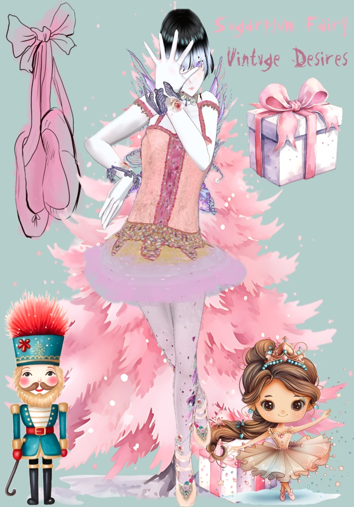 Sugarplum Fairy Cosplay Vintage Christmas Nutcracker Ballet