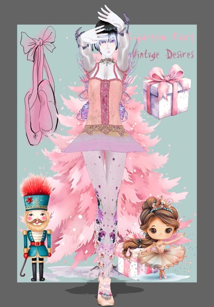 Sugarplum Fairy Cosplay Vintage Christmas Nutcracker Ballet