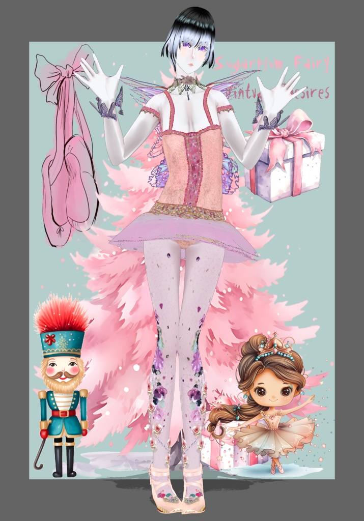 Sugarplum Fairy Cosplay Vintage Christmas Nutcracker Ballet