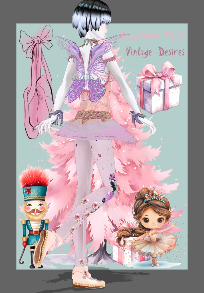 Sugarplum Fairy Cosplay Vintage Christmas Nutcracker Ballet