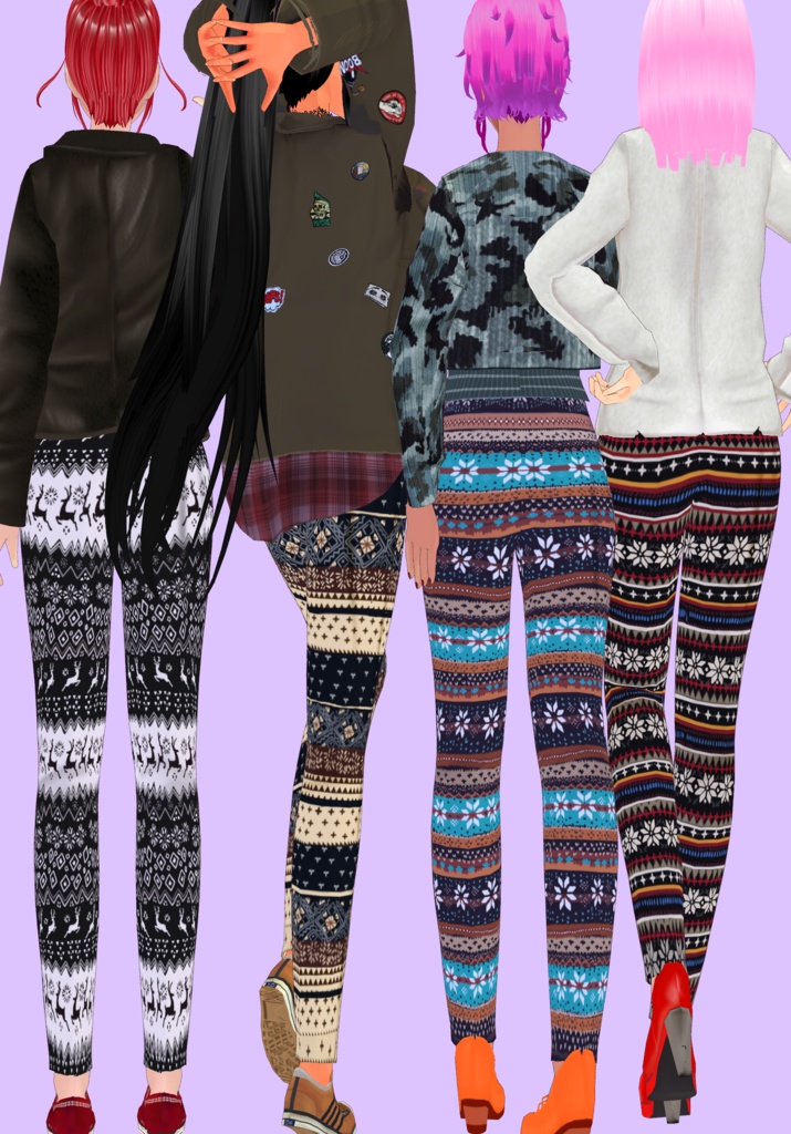 Winter Leggings Set Vintage Season