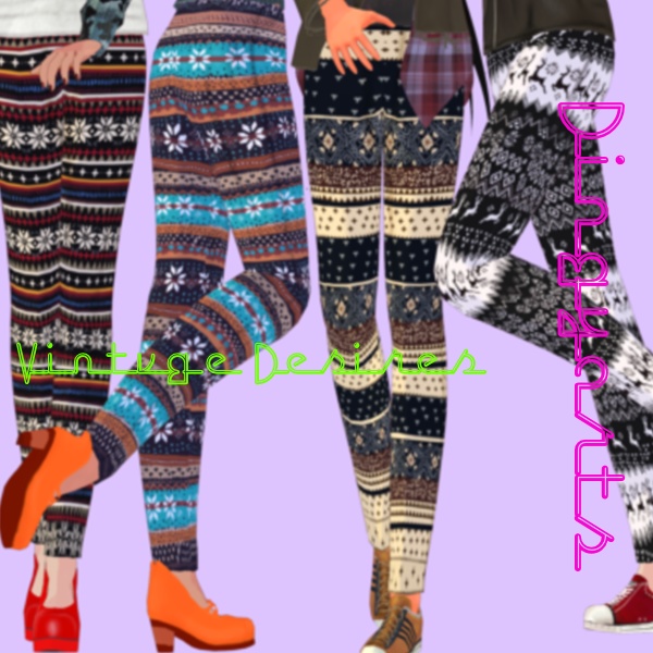 Winter Leggings Set Vintage Season