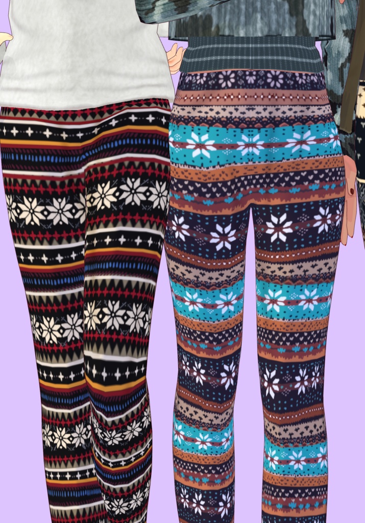 Winter Leggings Set Vintage Season