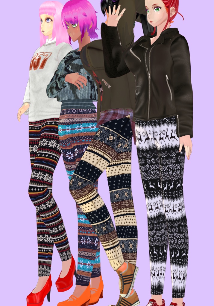 Winter Leggings Set Vintage Season