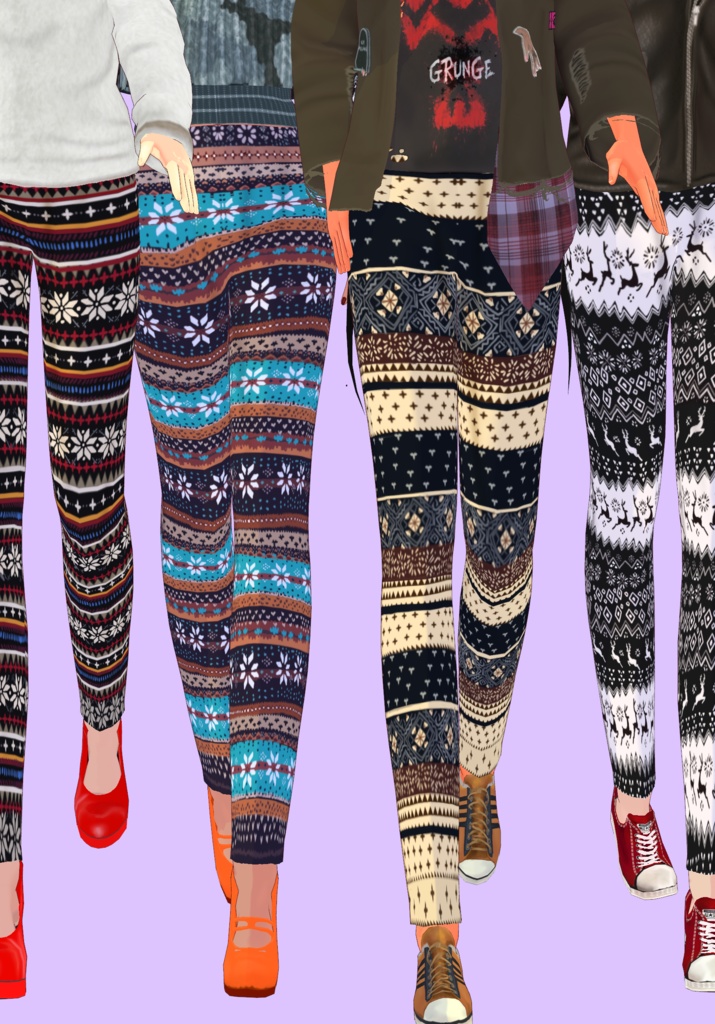 Winter Leggings Set Vintage Season