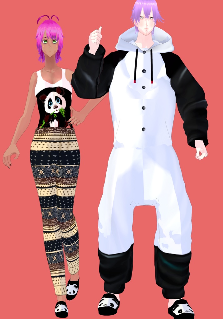 Panda Onesie Set Vintage 12 Days of Christmas Winter