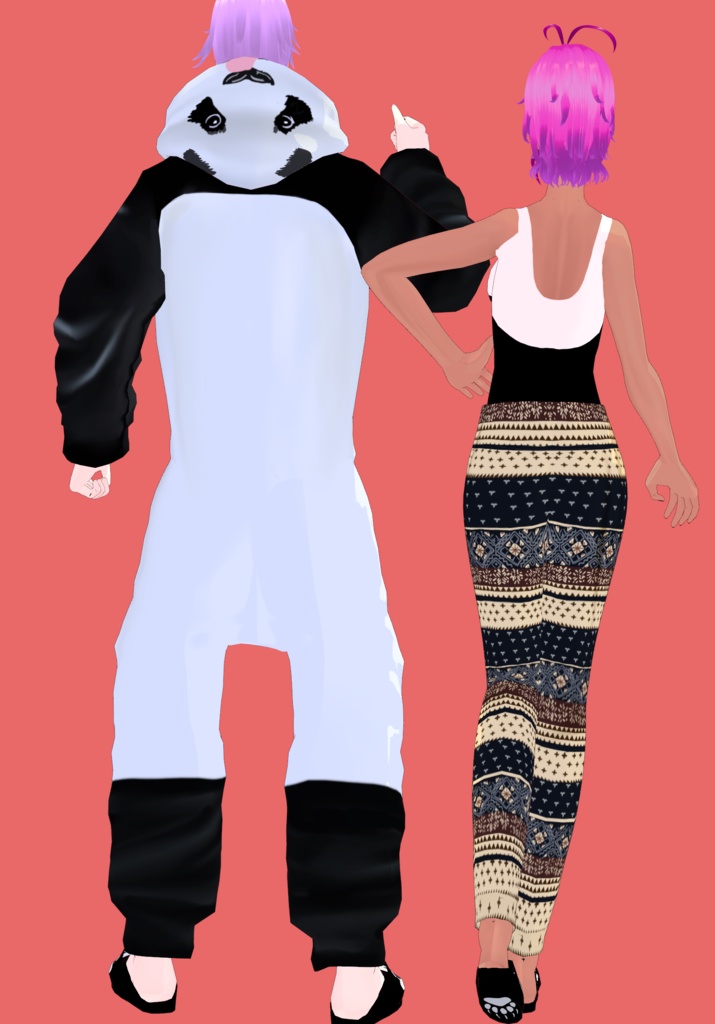 Panda Onesie Set Vintage 12 Days of Christmas Winter