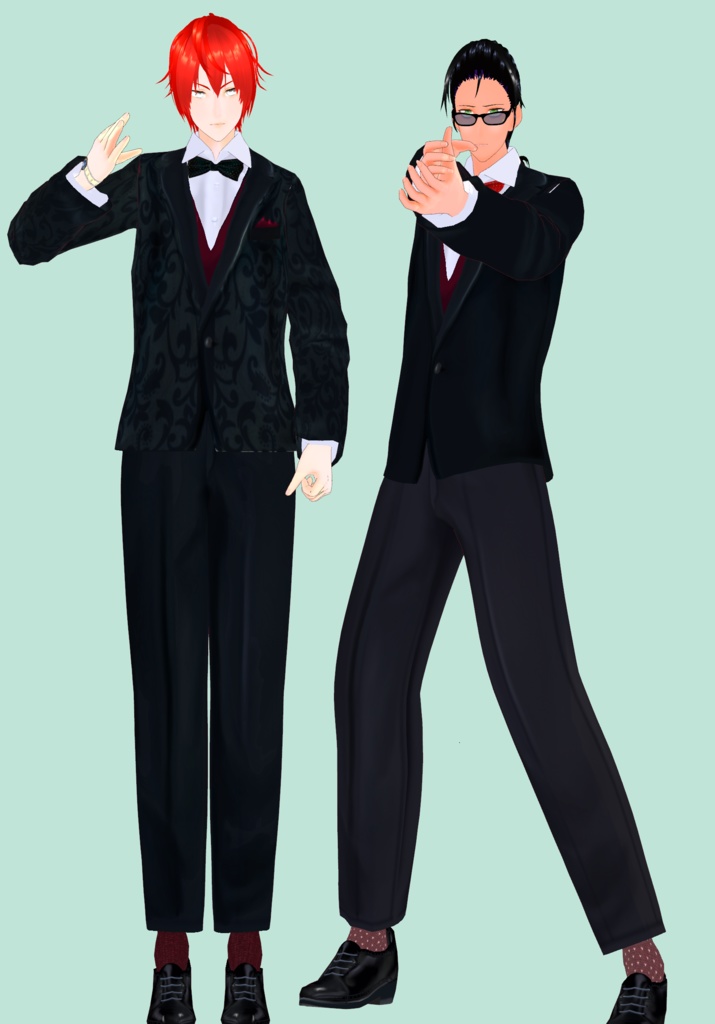Tuxedo Gentleman Set Embroidered and Plain