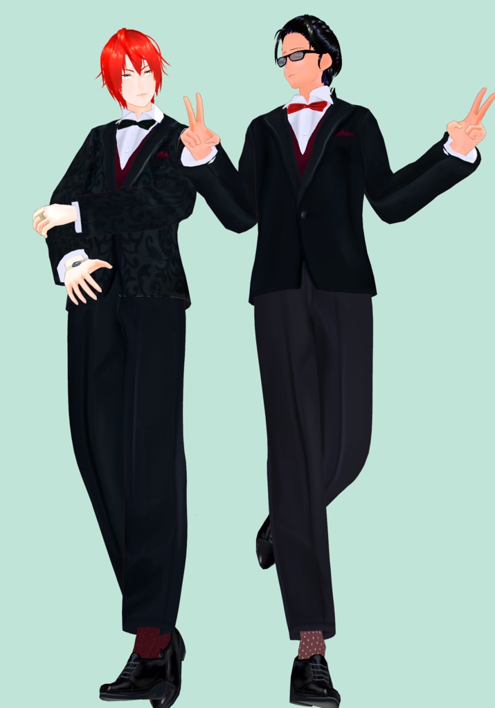 Tuxedo Gentleman Set Embroidered and Plain