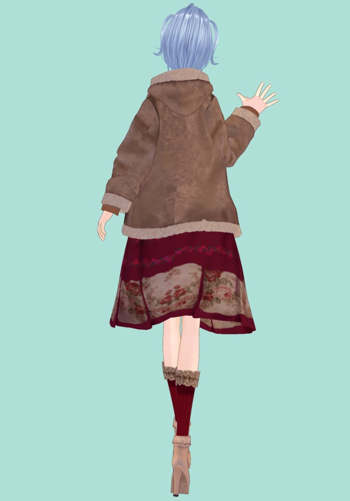 Burgundy Floral Lolita Set Vintage Lolita Winter Fashion