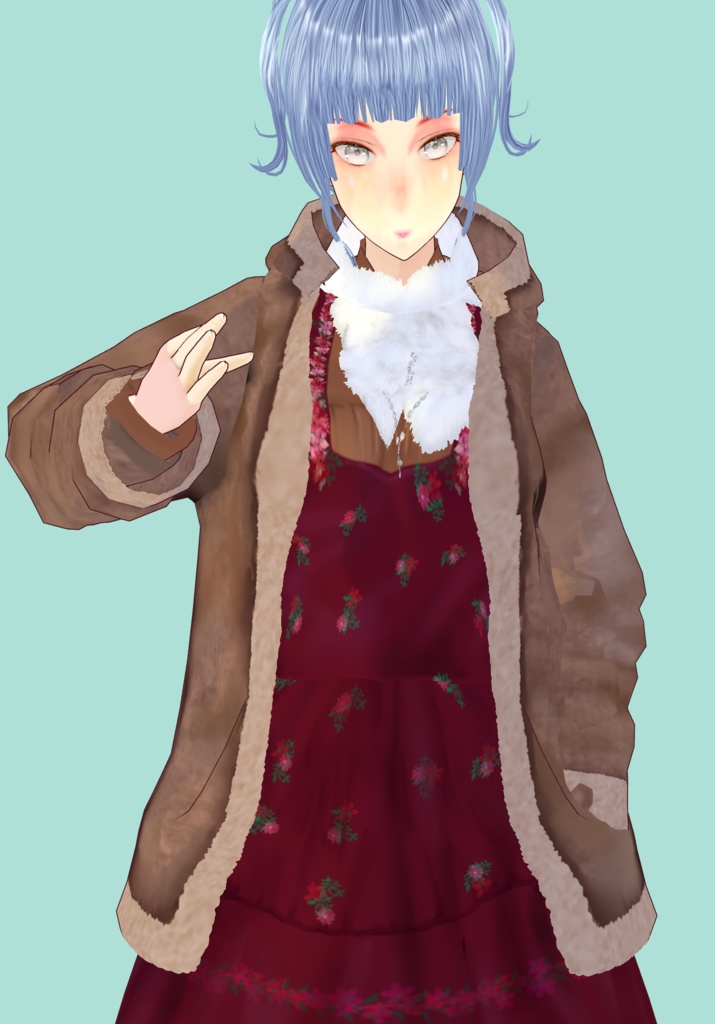 Burgundy Floral Lolita Set Vintage Lolita Winter Fashion