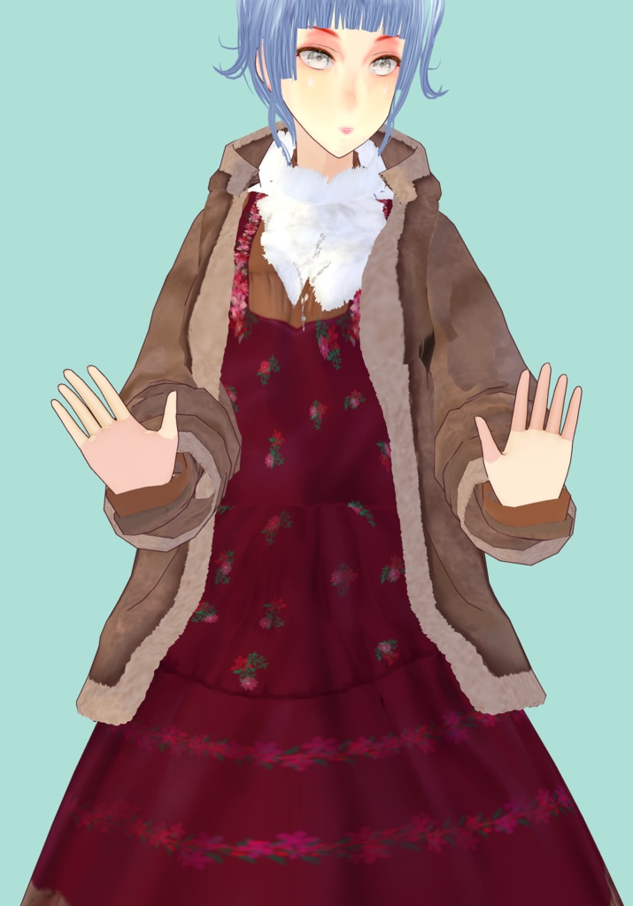 Burgundy Floral Lolita Set Vintage Lolita Winter Fashion