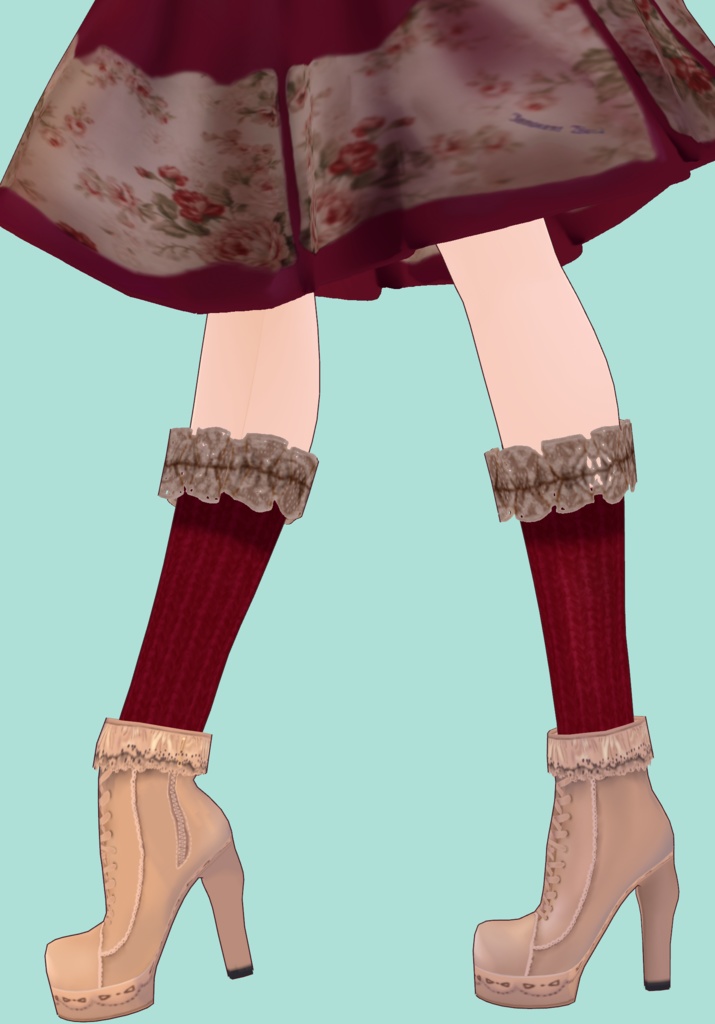 Burgundy Floral Lolita Set Vintage Lolita Winter Fashion