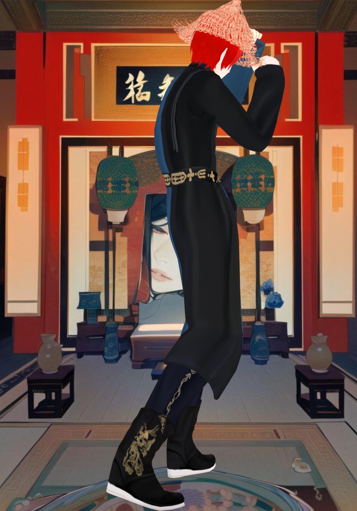 Colorblock Hanfu Dragon Set: Year of the Dragon Chinese Han Dynasty