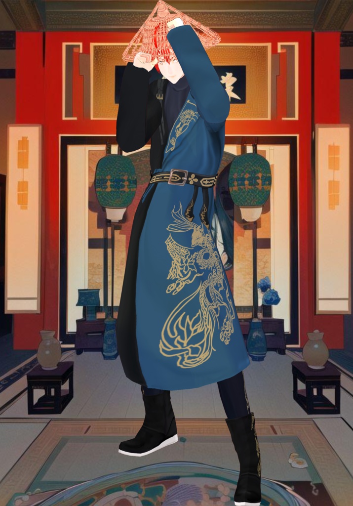 Colorblock Hanfu Dragon Set: Year of the Dragon Chinese Han Dynasty