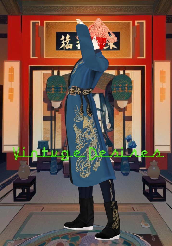 Colorblock Hanfu Dragon Set: Year of the Dragon Chinese Han Dynasty 