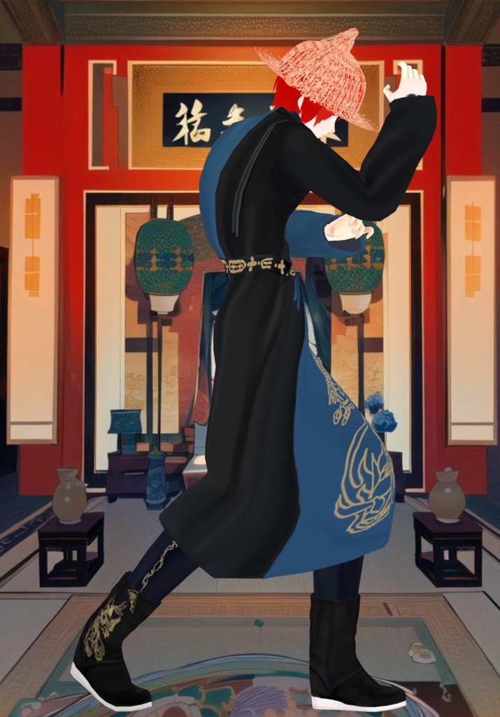 Colorblock Hanfu Dragon Set: Year of the Dragon Chinese Han Dynasty