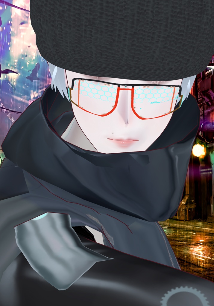 Grey Cyberpunk Runner Set