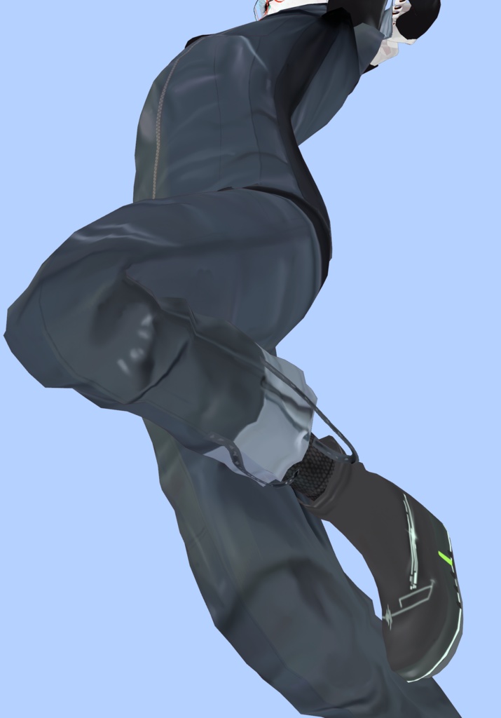 Grey Cyberpunk Runner Set