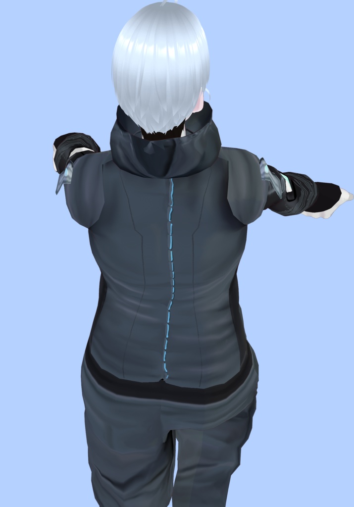 Grey Cyberpunk Runner Set