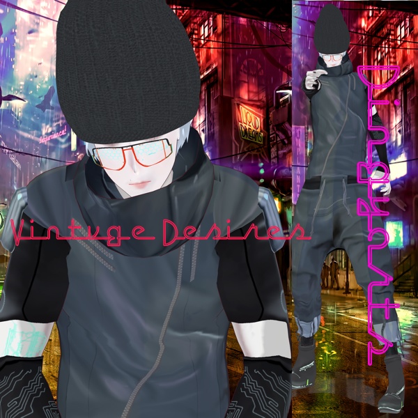 Grey Cyberpunk Runner Set