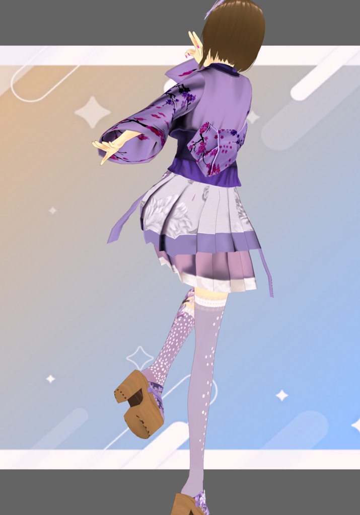 Lilac Dreams Floral Kimono Lolita Fashion