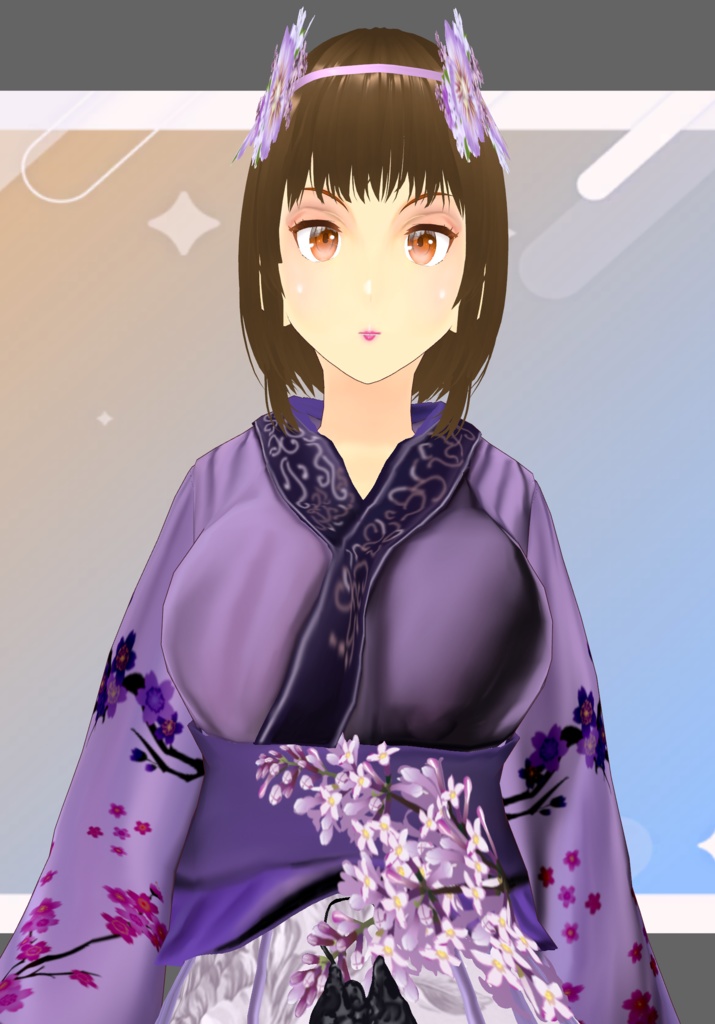 Lilac Dreams Floral Kimono Lolita Fashion